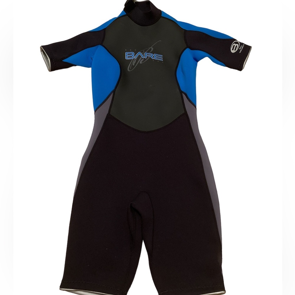 Bare 2mm Women's Velocity Shorty, wetsuit Black/Blue NWT